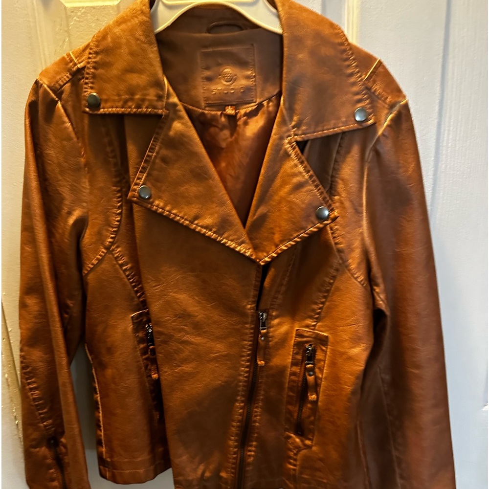 Faux leather jacket